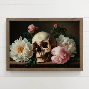 Floral Skull Art Print